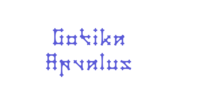 Gotika Apvalus Font Download