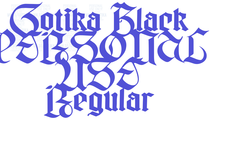 Gotika Black PERSONAL USE Regular-font-download