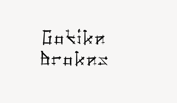 Gotika Brokas Font