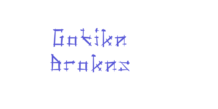 Gotika Brokas Font Download