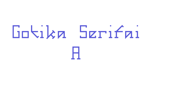 Gotika Serifai A Font Download