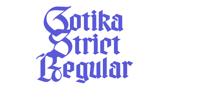 Gotika Strict Regular Font Download