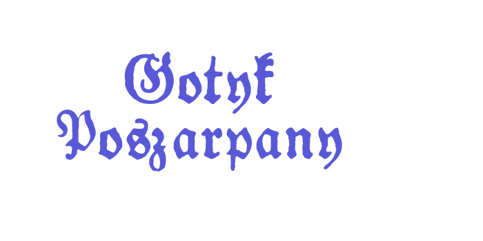 Gotyk Poszarpany Font Download