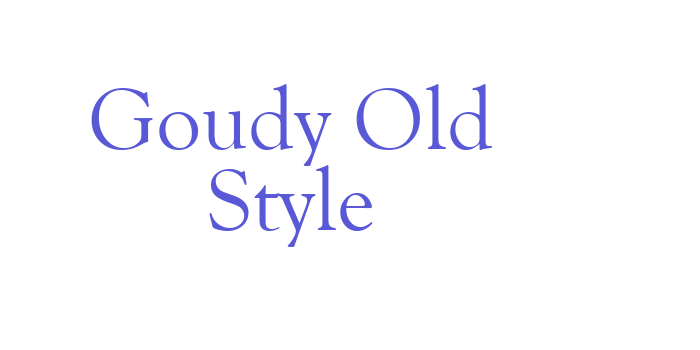 Goudy Old Style Font Download