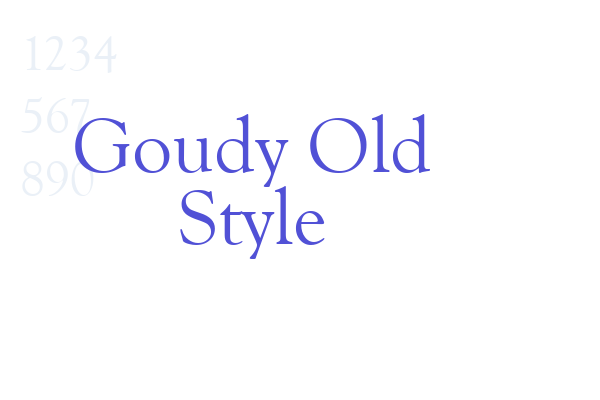 Goudy Old Style