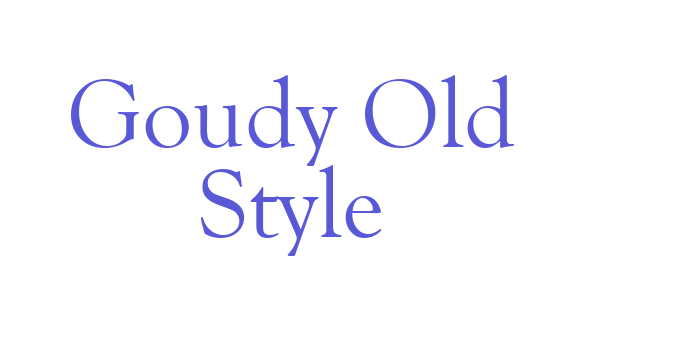 Goudy Old Style Font