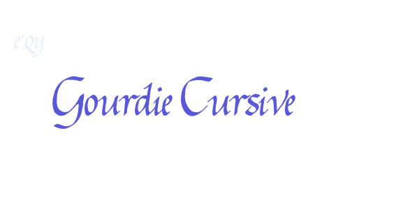 Gourdie Cursive font free