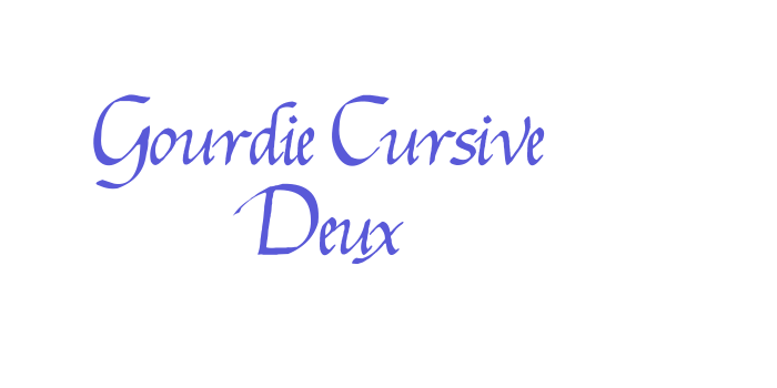 Gourdie Cursive Deux Font Download