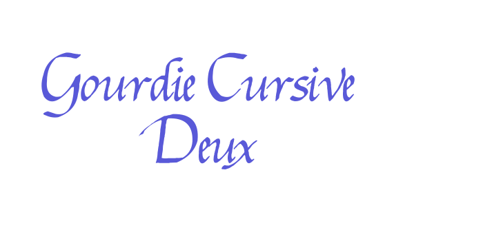 Gourdie Cursive Deux Font