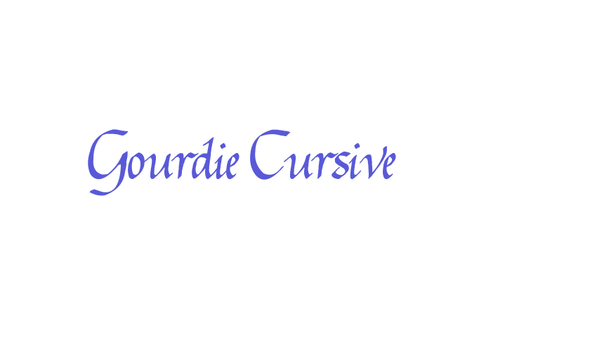 Gourdie Cursive Font Download