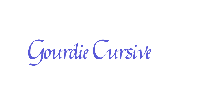 Gourdie Cursive Font Download