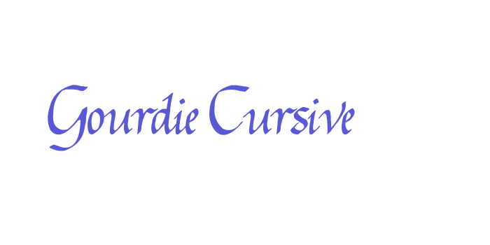 Gourdie Cursive Font