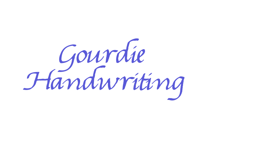 Gourdie Handwriting Font