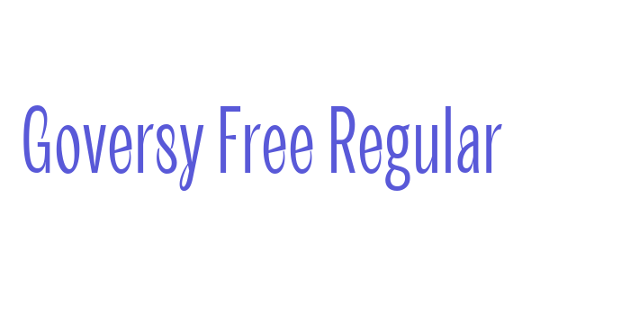 Goversy Free Regular Font