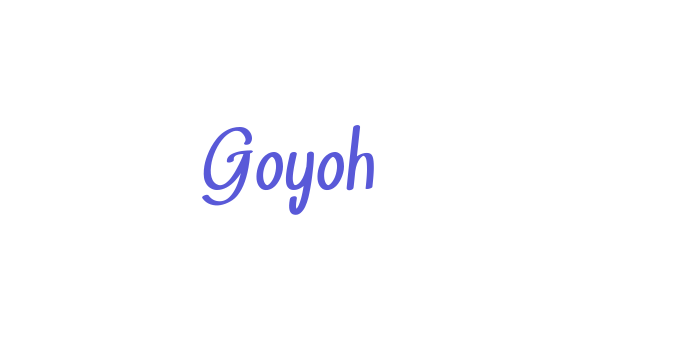 Goyoh Font Download