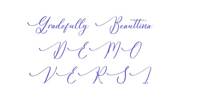 Gradefully Beauttina DEMO VERSI Font Download