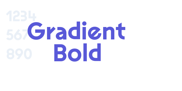 Gradient Bold font free