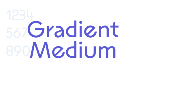 Gradient Medium font free