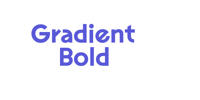 Gradient Bold Font Download