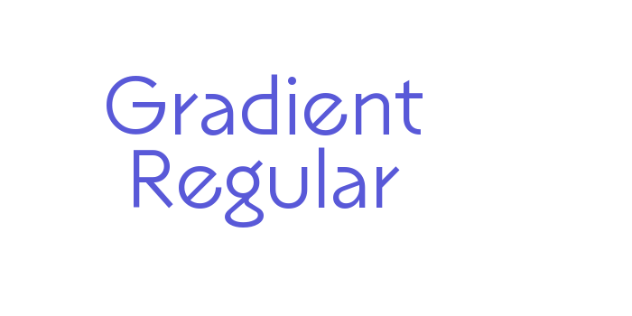 Gradient Regular Font Download