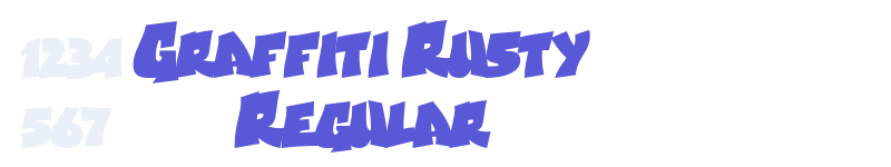 Graffiti Rusty Regular-related font