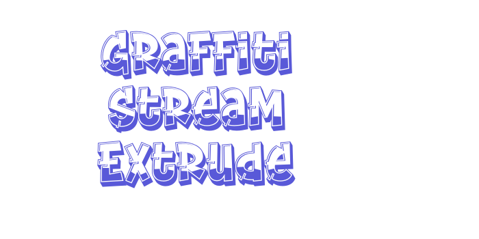 Graffiti Stream Extrude Font Download