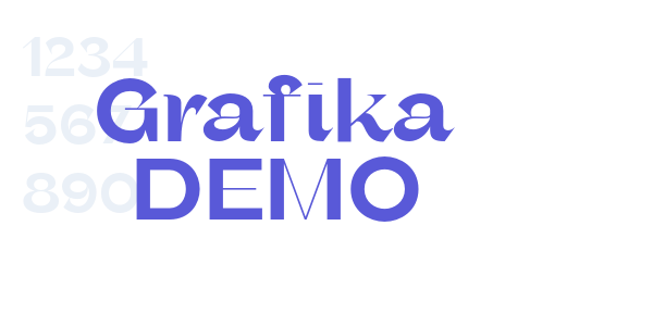 Grafika DEMO font free