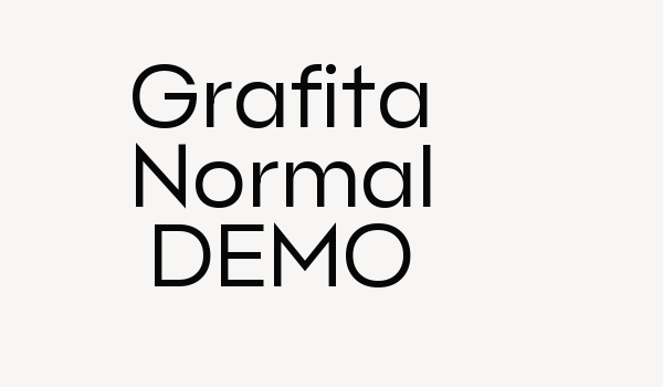 Grafita Normal DEMO Font