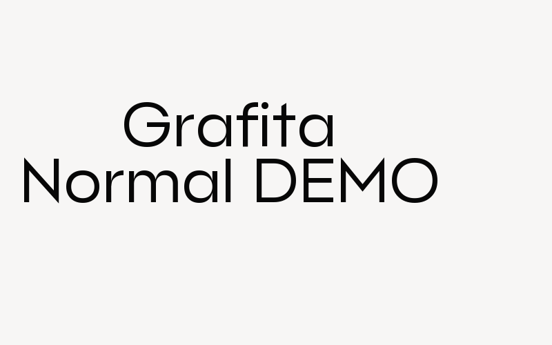 Grafita Normal DEMO Font