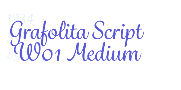 Grafolita Script W01 Medium font free