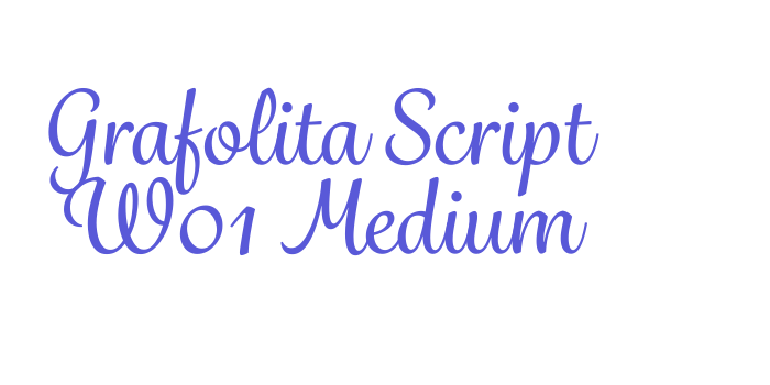 Grafolita Script W01 Medium Font Download