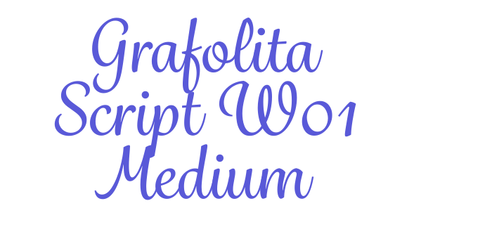 Grafolita Script W01 Medium Font