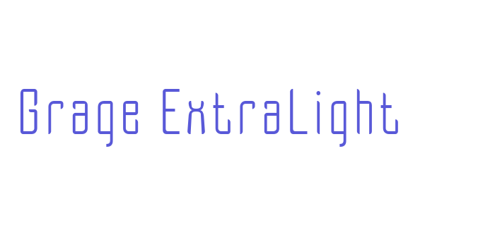 Grage ExtraLight Font Download