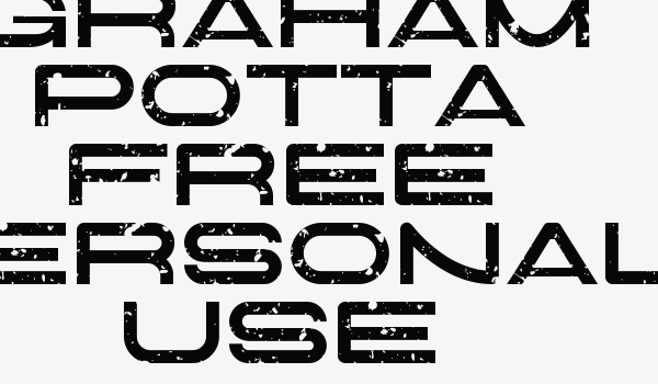 Graham Potta Free Personal Use Font