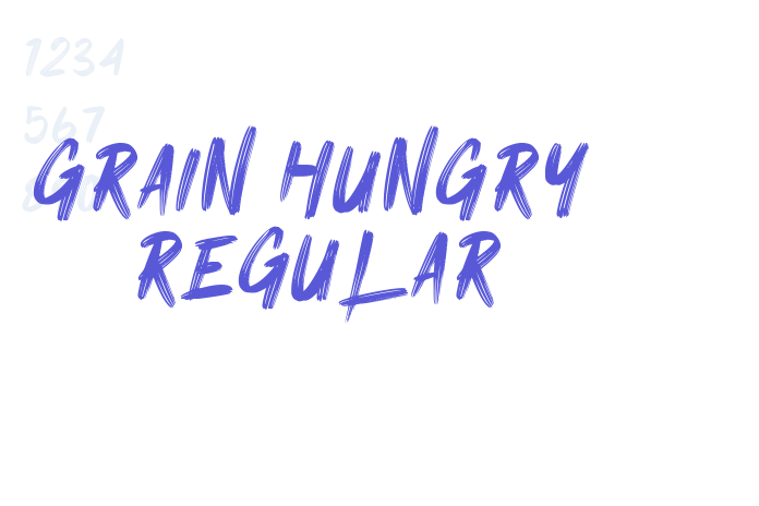 Grain Hungry Regular font free