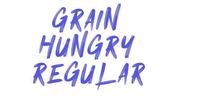 Grain Hungry Regular Font