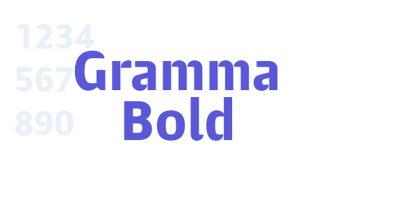 Gramma Bold font free