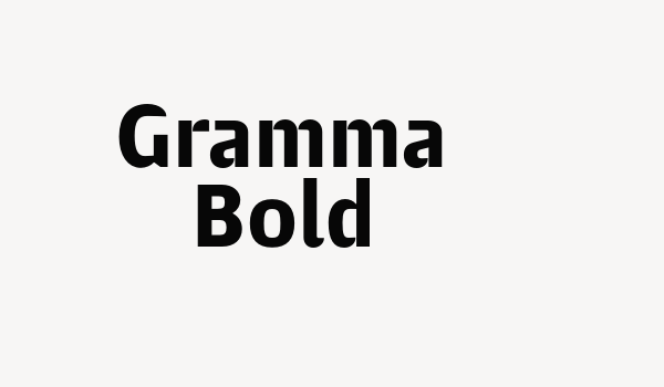 Gramma Bold Font