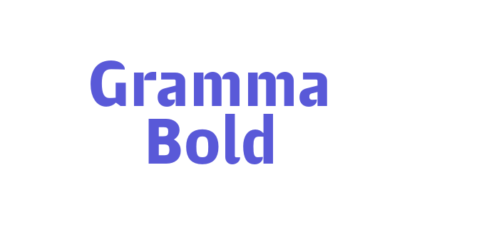 Gramma Bold Font Download