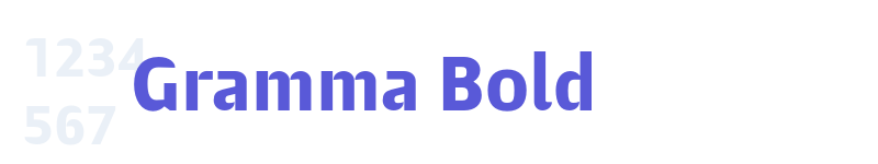 Gramma Bold-related font