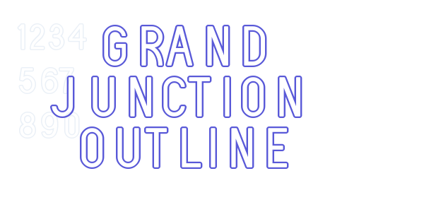 Grand Junction Outline font free