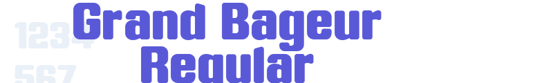 Grand Bageur Regular font