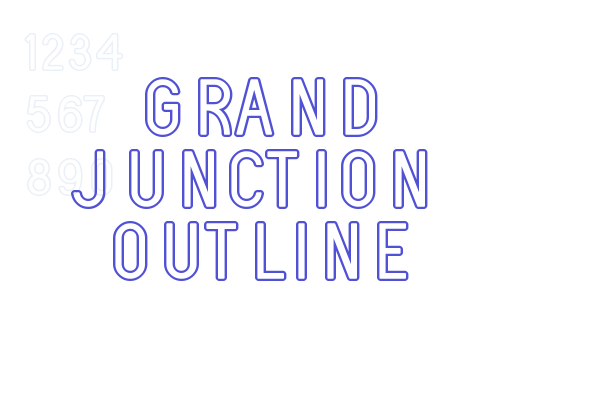 Grand Junction Outline Font Download