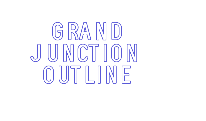 Grand Junction Outline Font