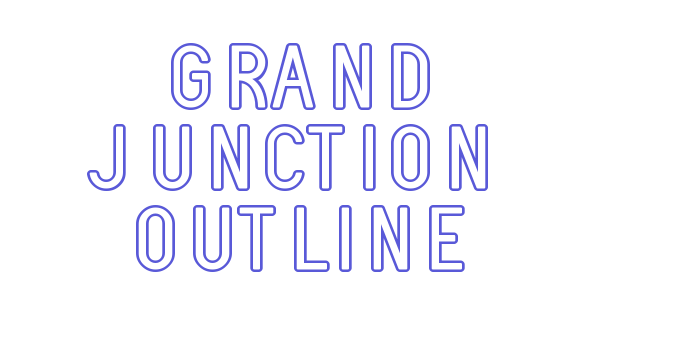 Grand Junction Outline Font Download