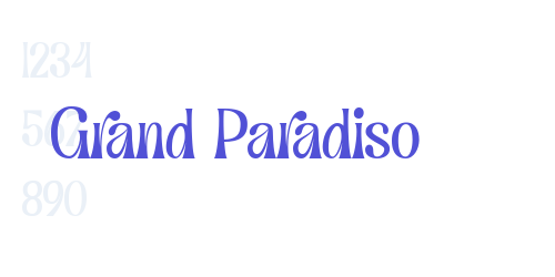 Grand Paradiso-font-download