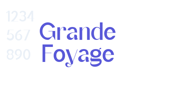 Grande Foyage font free