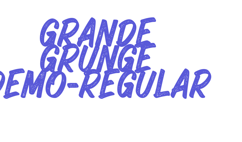 Grande Grunge DEMO-Regular Font