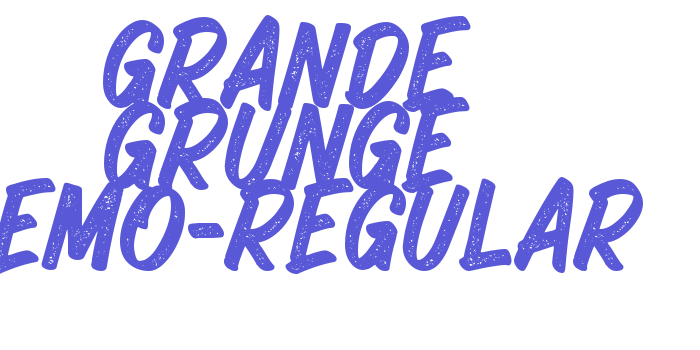 Grande Grunge DEMO-Regular Font Download