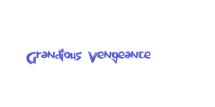 Grandious Vengeance Font Download